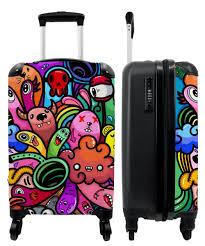 Maleta Carry On Monstruo Arco Iris - Diversión en Cada Viaje
