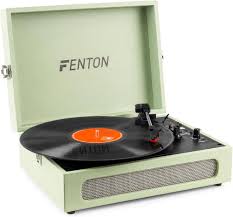 Tocadiscos Vintage Fenton RP118c - Maleta 3 Velocidades