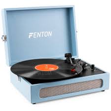 Tocadiscos Vintage Fenton RP118e - Maleta Portátil 3 Velocidades