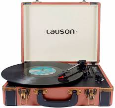 Tocadiscos Vintage Lauson CL605 Bluetooth con Altavoces y Grabación USB