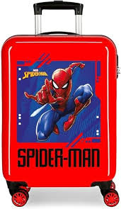 Maleta de Cabina Spiderman Rojo 37x55x20 cm - Rígida y Ligera