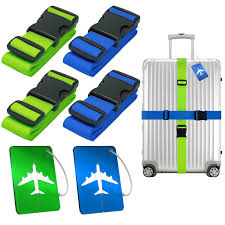 Correas Ajustables para Maletas PUWOWYE - 4 Piezas