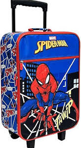 Maleta Trolley Spiderman para Niños - Turquesa