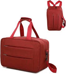 Bolsa de Cabina Convertible RAYKONG 40x20x25cm - Equipaje de Mano Rojo