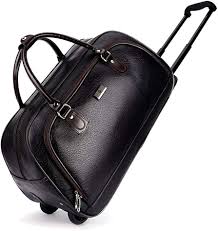 Maleta de Cuero PU con Ruedas - Ideal para Fines de Semana