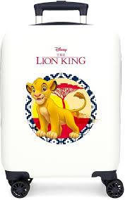 Maleta de Cabina Disney El Rey León - Blanca 33x50x20 cm